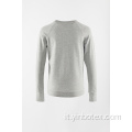 Pullover da allenamento grigio lavorato a maglia